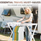 20 Pack Foldable Travel Hangers with 12 Clips