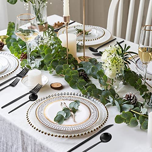 Matte Black Silverware Set (4 Count)