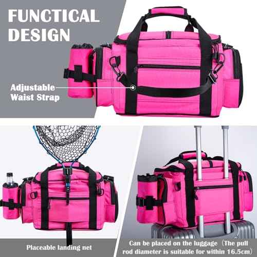 Fishing Tackle Bag with 2PCS 3700 Tackle Boxes