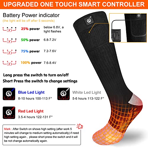 Upgraded Rechargeable Electric Heated Socks