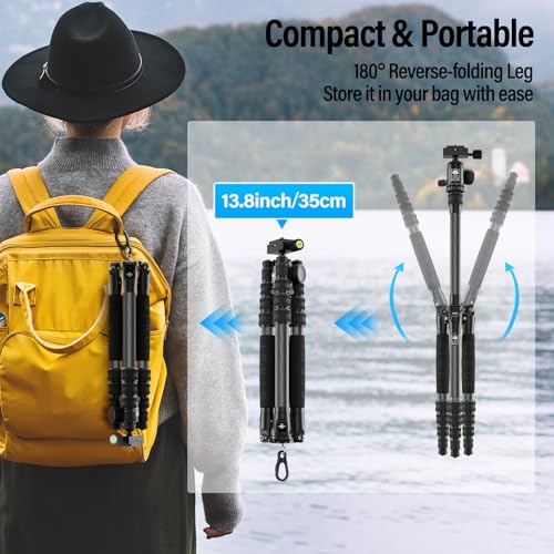 AM 5C Carbon Fiber Travel Tripod 54"