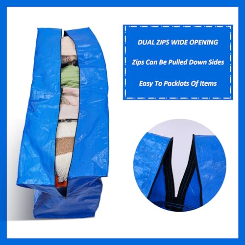 4 Pcs 96 Gallon Extra Large Moving Bags Heavy Duty Storage Bag (4 Count)
