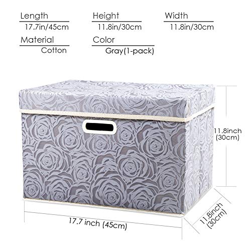 Larger Collapsible Storage Box with Lid [1