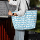 Waterproof Beach Tote Pool Bags for Women Ladies Extra Large Gym Tote Carry On Bag Wave starfish With Wet Compartment for Weekender Travel