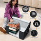 8 Pack Storage Bags for Clothes Blanket Storage Bins with Lids (8 Count)