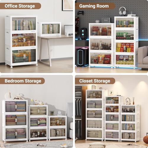 320Qt Stackable Storage Bins with Lid (4 Count)