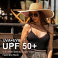 Women Twine Wide Brim Straw Hats Big Floppy Summer Hat Foldable Roll up Cap Beach Sun Hat UPF 50+