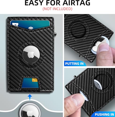 Airtag Wallet for Men Money Clip 9 (9 Count)