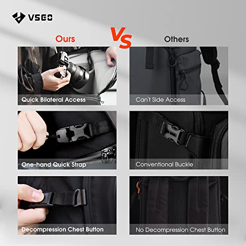 Black Snipe 16L Camera Backpack for DSLR