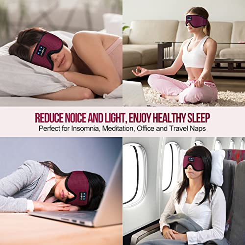 3D Sleep Headphones Bluetooth 5.4 Breathable Sleep Eye Mask