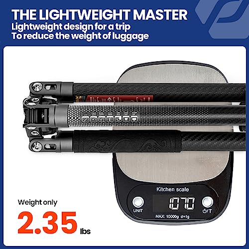 62" Video Camera Tripod with Fluid Head for Smooth Panning