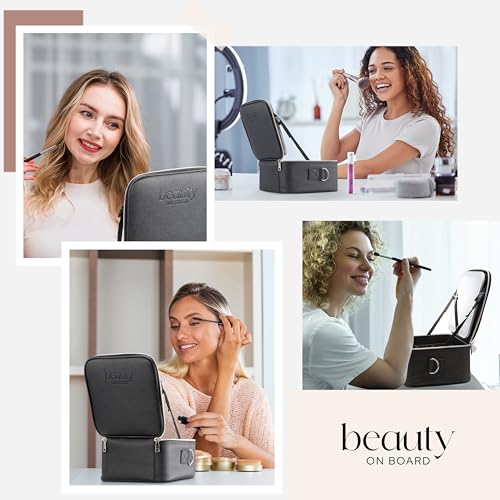 Makeup Bag with LED Mirror
