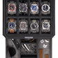 8 Slot Leather Watch Box with Valet Drawer