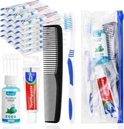 100 Set Travel Toothbrush Kit Bulk (100 Count)