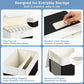 Large 22 Quart Linen Fabric Foldable Storage Bin Cube Organizer Basket with Flip (4 Count)