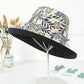 Women Floral Reversible Wide Brim Sun Hats Summer UV Protection Hiking Fishing Hat Wired Edge Beach Garden Lawn Work Cap Chin Strap