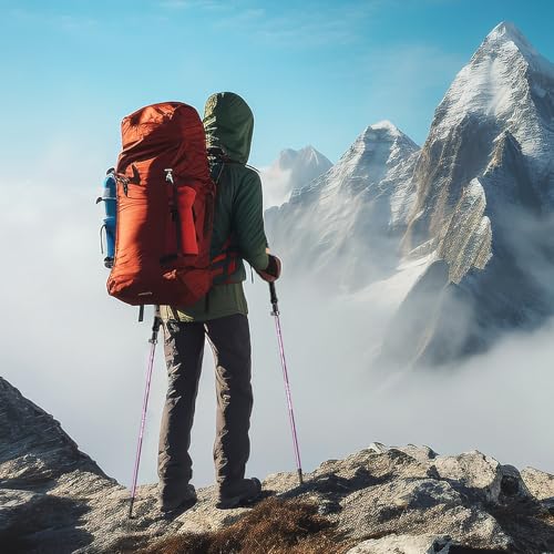 Hiking Poles Collapsible Aluminum Alloy 7075 Hiking Sticks