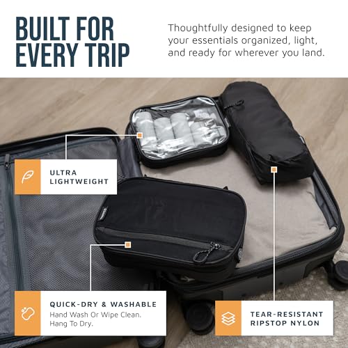 3 Piece Travel Toiletry Bag Set
