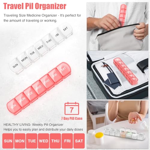 Extra Large Pill Organizer 2 Pack (14 Count)