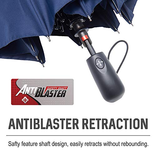 Large Umbrella Windproof 54 Inch Folds Into Portable Travel Size
