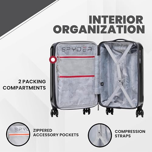 Rails Expandable Hardside Upright Suitcase with 360° Spinner Wheels