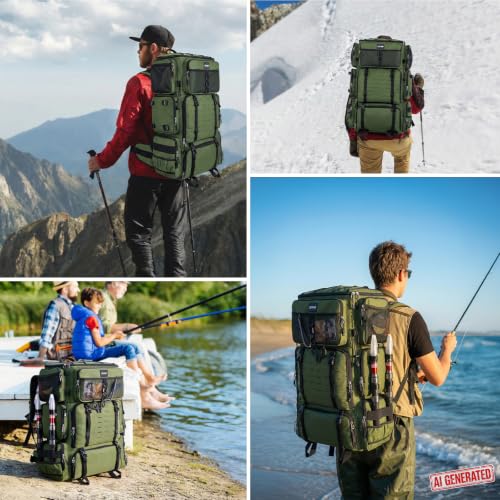 Fishing Tackle Backpack with Cooler