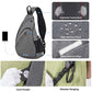 Sling Bag Men Backpack Unisex One Shoulder Bag Hiking Travel Backpack Crossbody with USB Port for Men Women Versatile Casual Daypack