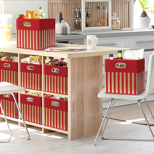 13 Inch Foldable Cube Storage Bins with Handles (3 Count)