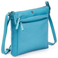 Leather Crossbody Bags for Women Small Genuine Nappa Purse Multi
