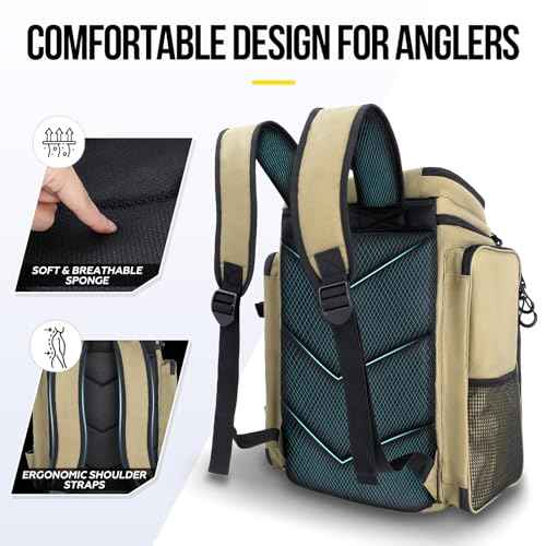 Fishing Backpack with Rod Holders