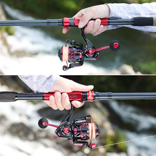 Portable Telescopic Fishing Rod with Carbon Fiber Material and Precision Carved Reel Seat
