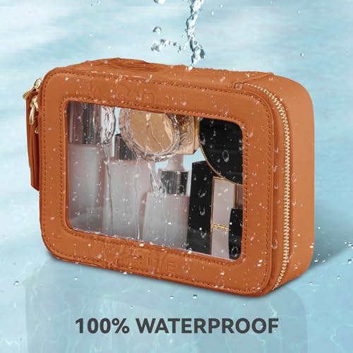 Clear Makeup Bag Travel Cosmetic Organizer Toiletry Case for Women