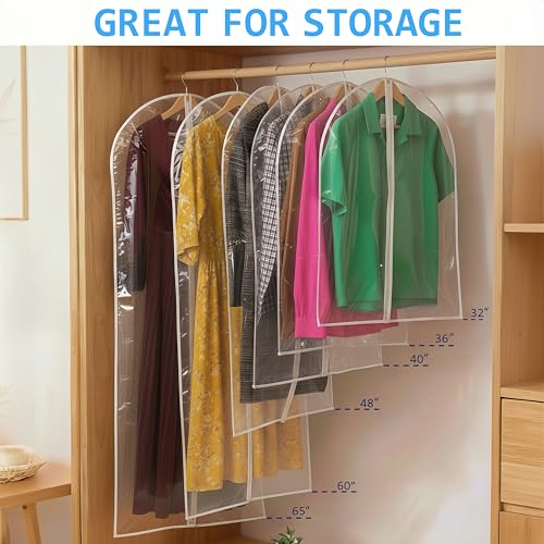 All Clear Garment Bags for Travel (6 Count)