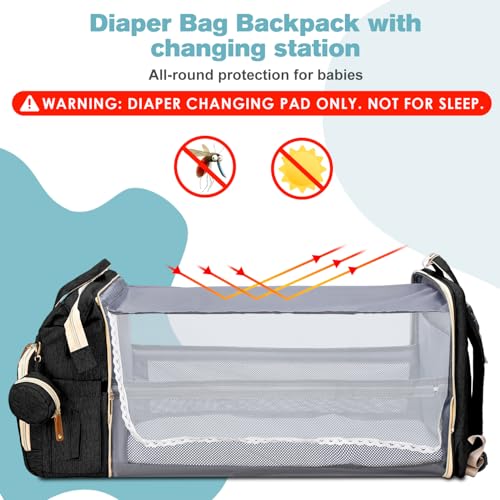Diaper Bag Backpack with Changing Station