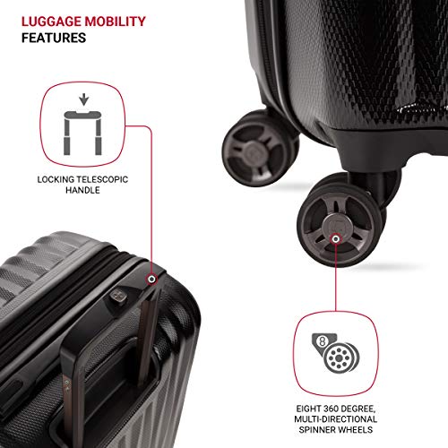 7272 Energie Expandable Hardside Luggage with Spinner Wheels and TSA Lock