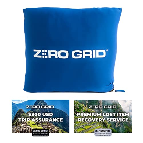 Lightweight Airplane & Travel Blanket with Foot Pockets