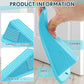 6 Pcs Heavy Duty Rubber Door Stops Wedge Stackable (6 Count)