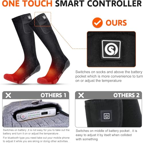 Upgraded Rechargeable Electric Heated Socks