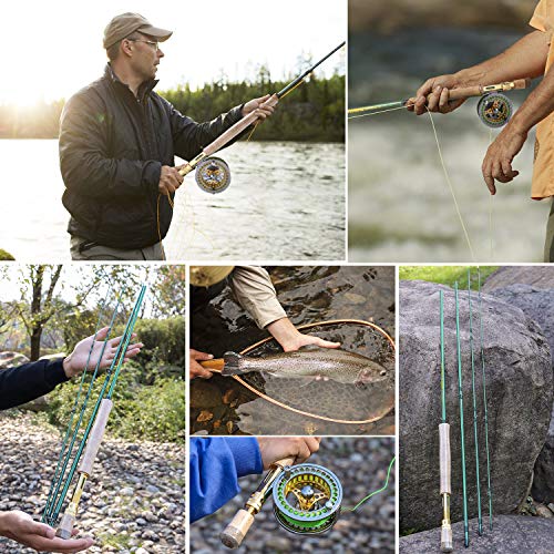 Fly Fishing Rod Reel Combo with Lightweight Portable Rod and Reel