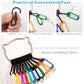 Portable Key Organizer Manager with Enlarged Window for Writing and Displaying More Text (30 Count)