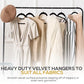 50 Pack New Premium Quality Velvet Hangers Ultra Thin Non Slip Adult Felt Space Saving Hangers for Closet Heavy Duty Coat Pants Jackets Dress Hangers 360° Swivel Hook Hold Upto 10 lbs Black (50 Count)