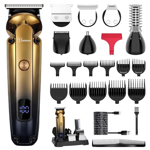Men's Beard Trimmer Kit Electric Razor Shaver Professional Hair Clipper with Zero Gapped T