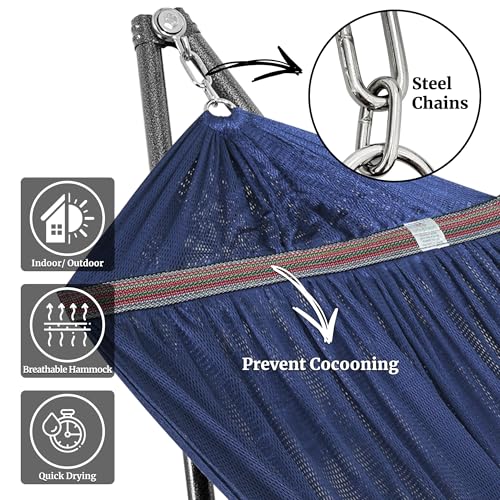 Universal Double Hammock with Stand Included for 2 Persons