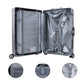 All Aluminum Luggage Zipperless Hard Shell Luggage Case with TSA Lock Spinner Alloy Metal Suitcase