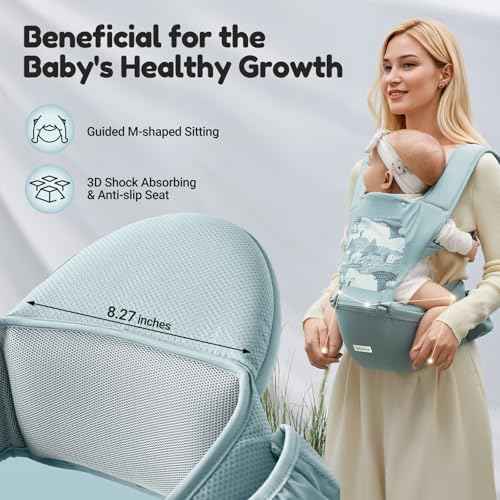 Baby Carrier SEEDNUR Baby Carrier with Hip Seat