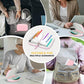 A7 Waterproof Pill Organizer with 7 PCS L Size Zippered Pill Pouches for A7 Binder (7 Count)