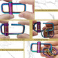 Key Chain Heavy Duty Lock Key Ring Keychain Clip Key Holder Organizer for Home Car Keys Women Men