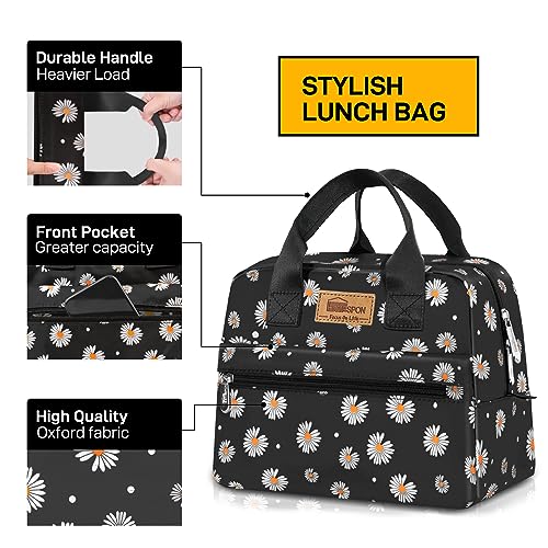 Insulated Lunch Bag for Women Men Lunch Box Cooler Lunch Tote for Work Picnic