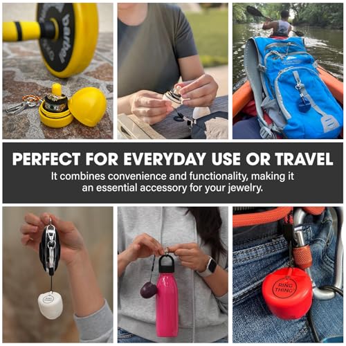 Waterproof Ring Holder Keychain for Travel & Gym