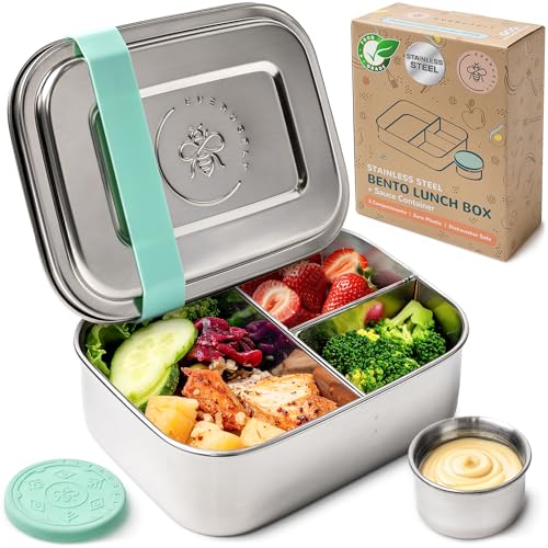 Stainless Steel Bento Box + Condiment Container